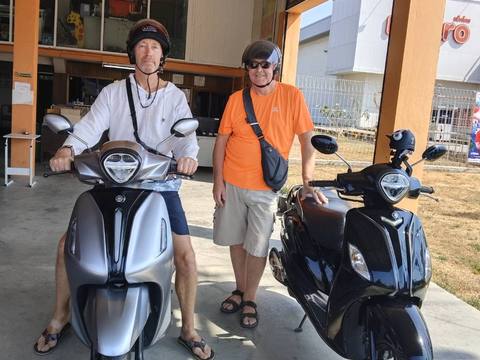 Motorbike rental customer photo