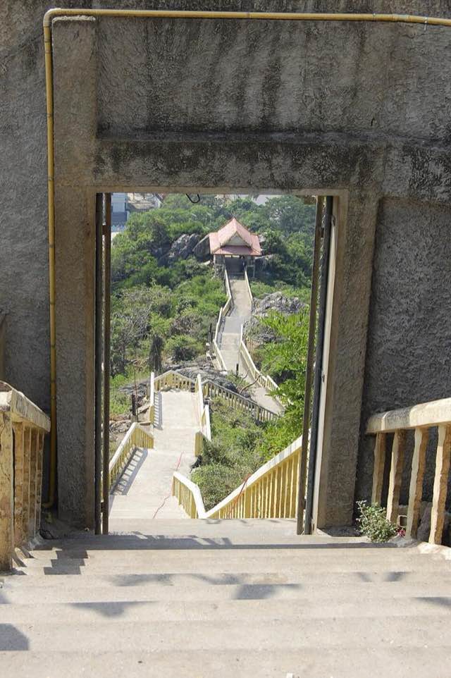 Stairway up Khao Chong Krajok