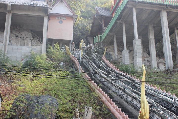 Naga staircase at Wat Ao Noi