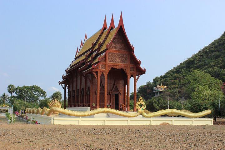 Teak temple of Wat Ao Noi